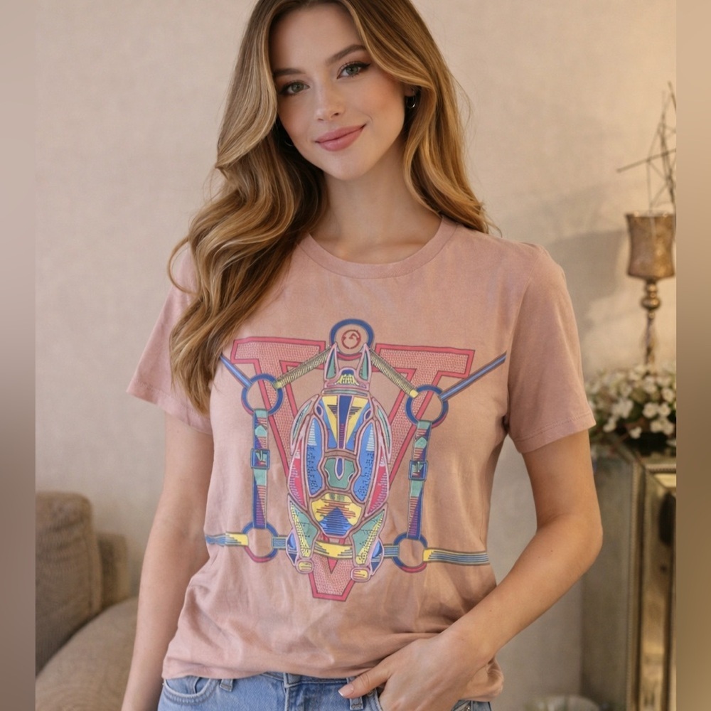 Vestrum made in Italy 🇮🇹 Trendy Graphic Tee in Pink size XL